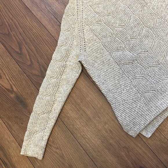 Talbots mock neck gray wool sweater size small - Picture 2 of 6